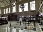 Hoboken waiting room facing west to tracks